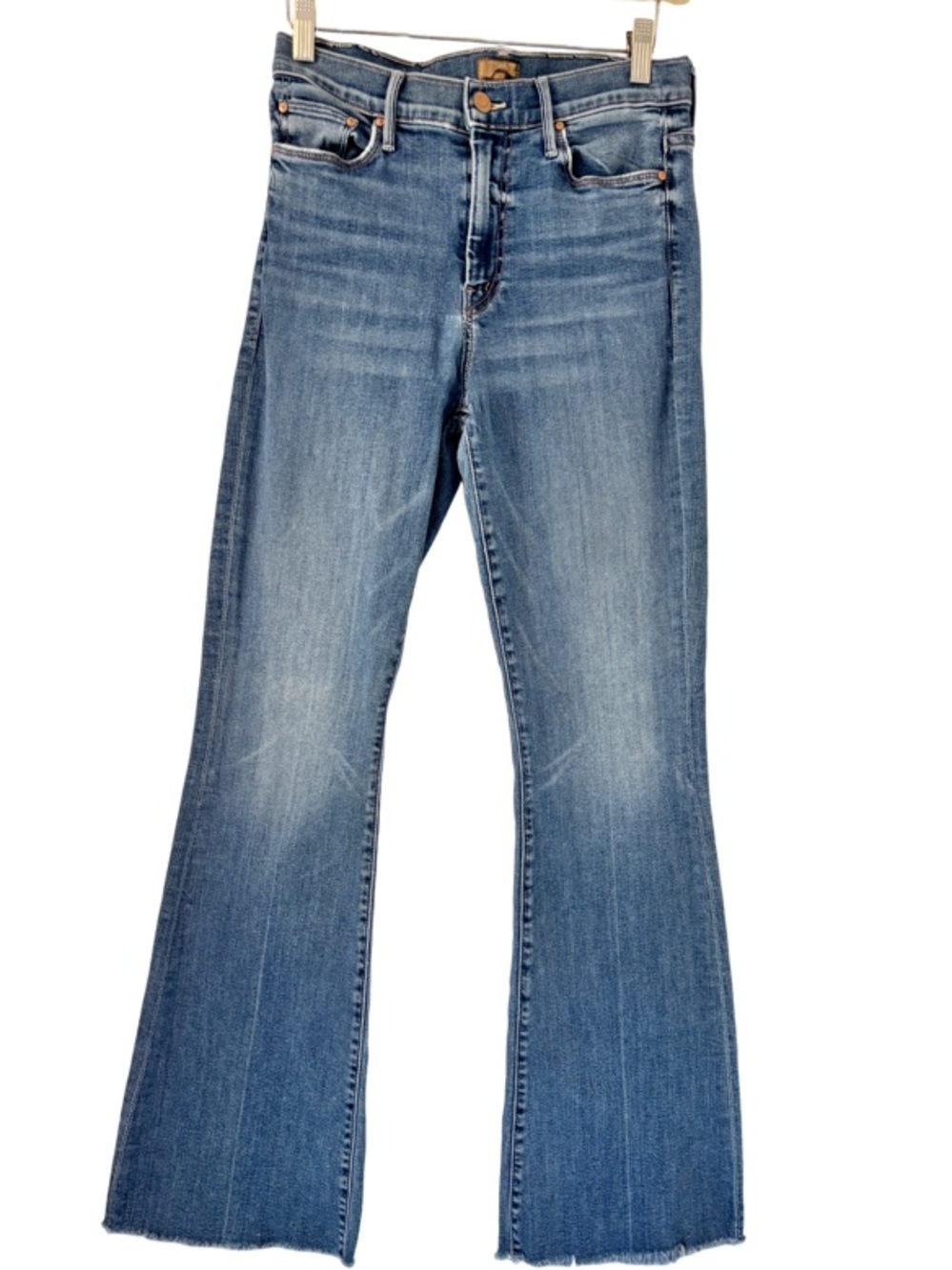 MOTHER The Weekender Fray Walking On Coals in Blue Size 29 - Picture 7 of 13